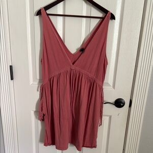 Wild Fable Pink Smocked Sleeveless Blouse